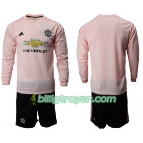 Billige Fotballdrakter Manchester United Barn Bortedraktsett 2018/19 Langermet